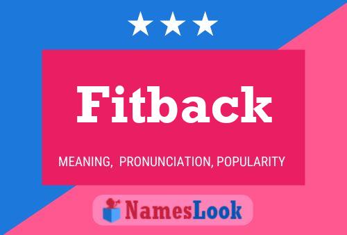 Fitback Naam Poster