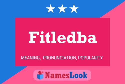 Fitledba Naam Poster