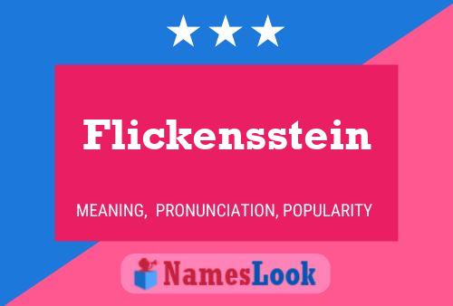 Flickensstein Naam Poster