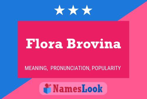 Flora Brovina Naam Poster