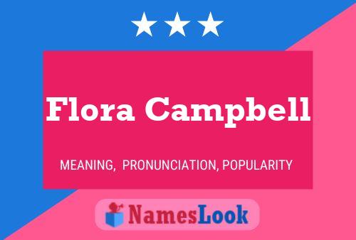 Flora Campbell Naam Poster