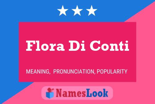 Flora Di Conti Naam Poster