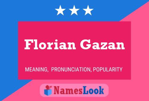 Florian Gazan Naam Poster