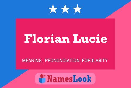 Florian Lucie Naam Poster