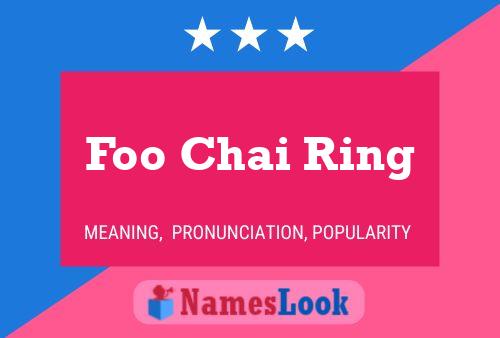 Foo Chai Ring Naam Poster