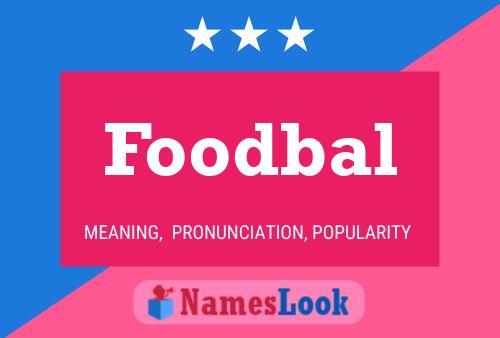 Foodbal Naam Poster