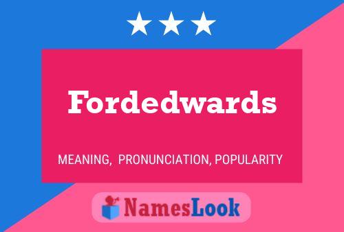 Fordedwards Naam Poster