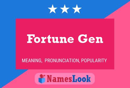 Fortune Gen Naam Poster