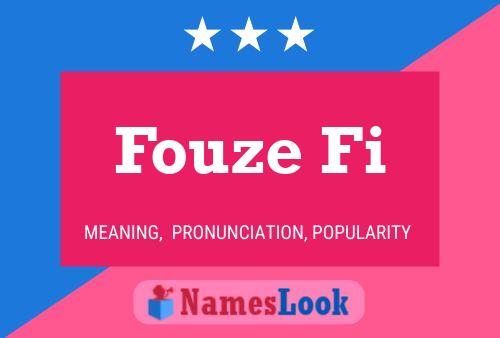 Fouze Fi Naam Poster