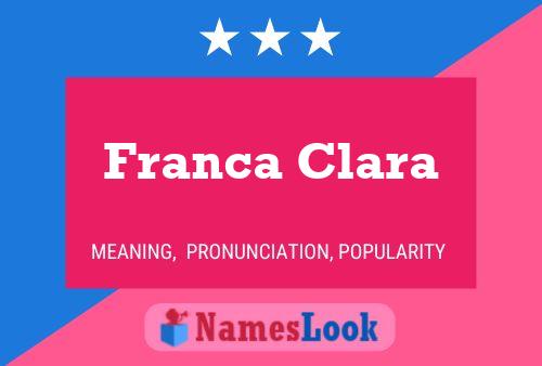 Franca Clara Naam Poster