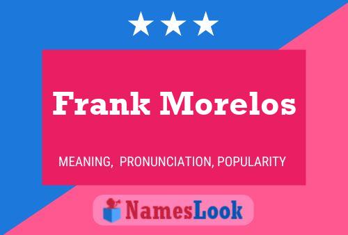 Frank Morelos Naam Poster