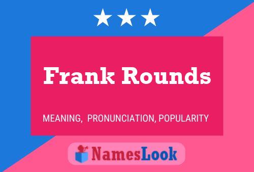 Frank Rounds Naam Poster