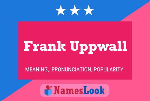 Frank Uppwall Naam Poster