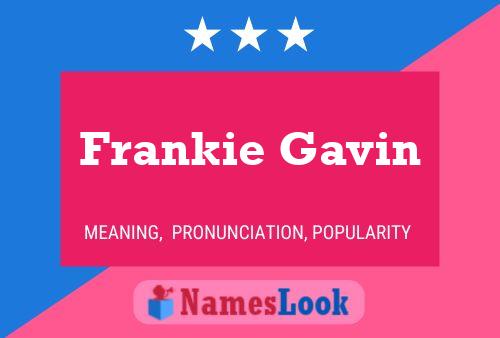 Frankie Gavin Naam Poster