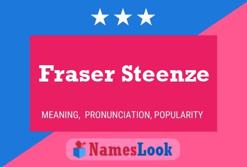 Fraser Steenze Naam Poster