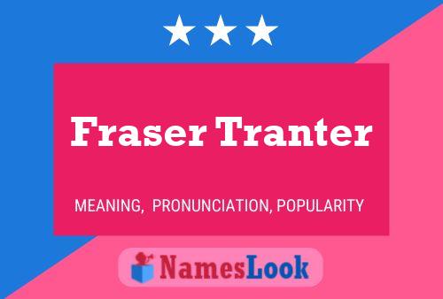 Fraser Tranter Naam Poster