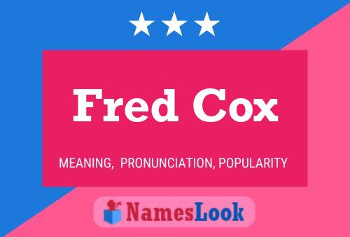 Fred Cox Naam Poster