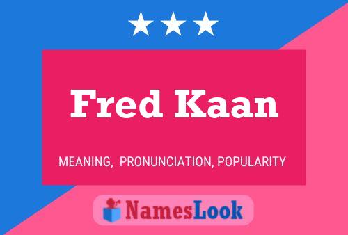 Fred Kaan Naam Poster