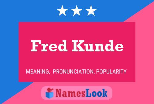 Fred Kunde Naam Poster