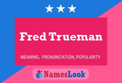 Fred Trueman Naam Poster