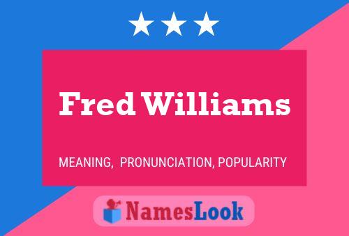 Fred Williams Naam Poster