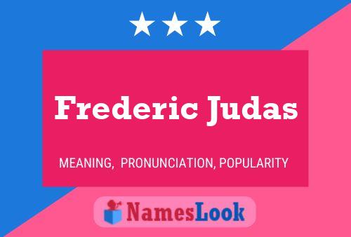 Frederic Judas Naam Poster