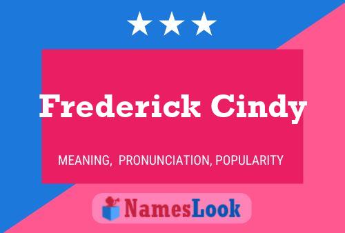 Frederick Cindy Naam Poster