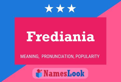 Frediania Naam Poster