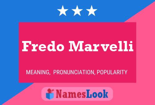 Fredo Marvelli Naam Poster