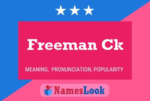 Freeman Ck Naam Poster