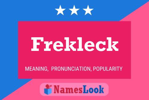 Frekleck Naam Poster