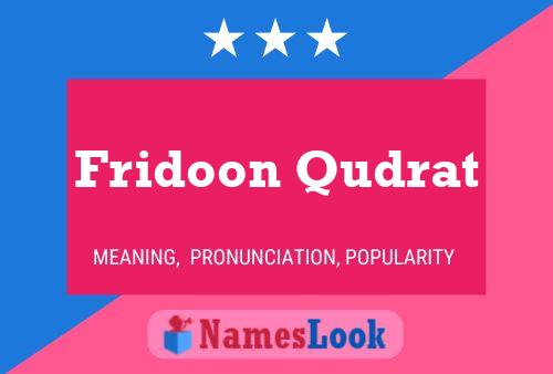 Fridoon Qudrat Naam Poster