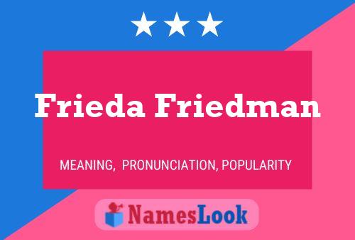 Frieda Friedman Naam Poster