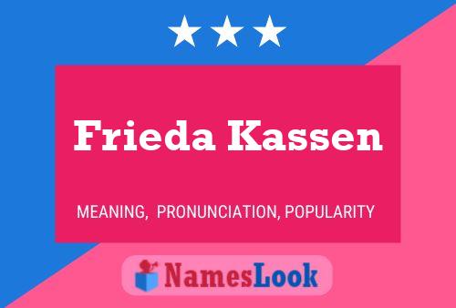 Frieda Kassen Naam Poster