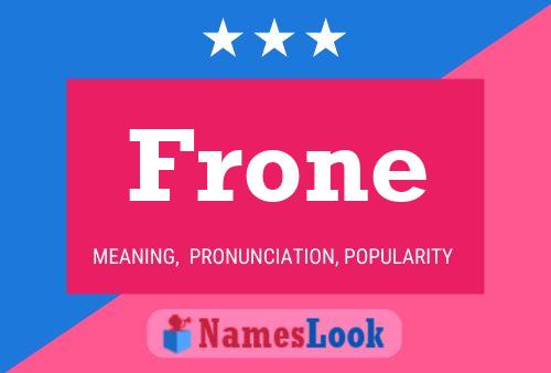 Frone Naam Poster