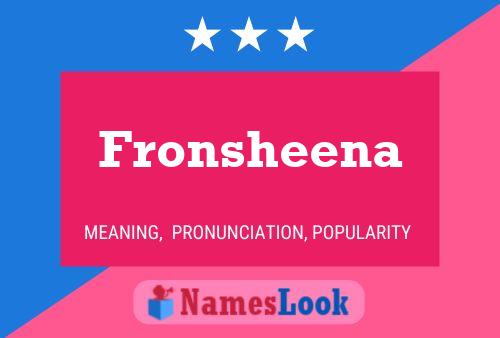 Fronsheena Naam Poster