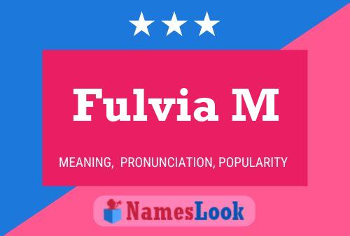 Fulvia M Naam Poster