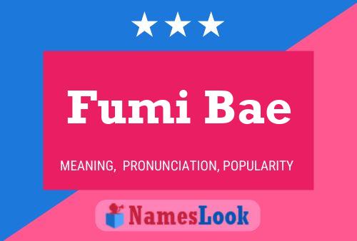 Fumi Bae Naam Poster