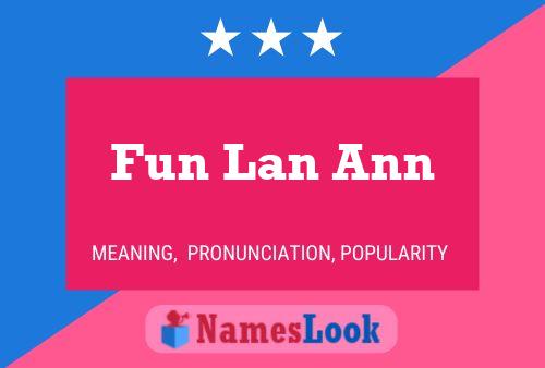 Fun Lan Ann Naam Poster