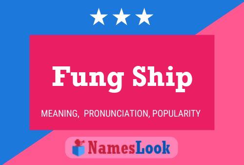 Fung Ship Naam Poster