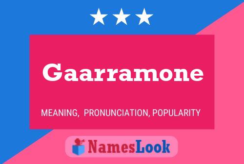 Gaarramone Naam Poster