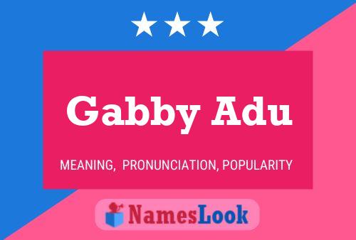 Gabby Adu Naam Poster