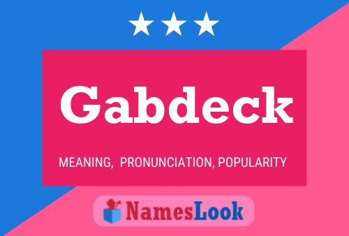 Gabdeck Naam Poster