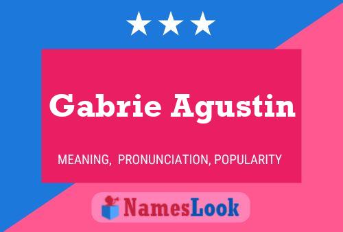 Gabrie Agustin Naam Poster