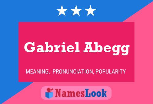 Gabriel Abegg Naam Poster