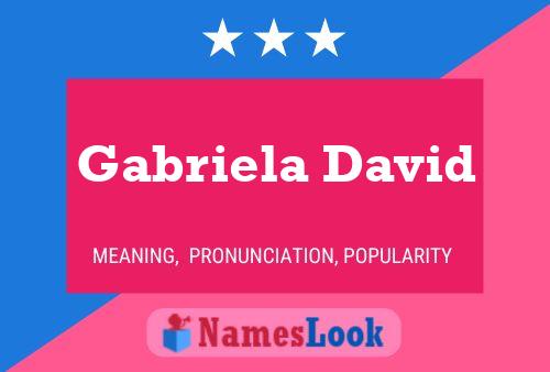 Gabriela David Naam Poster