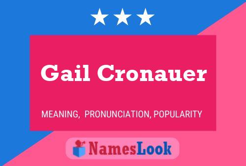 Gail Cronauer Naam Poster