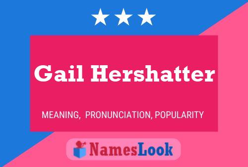 Gail Hershatter Naam Poster