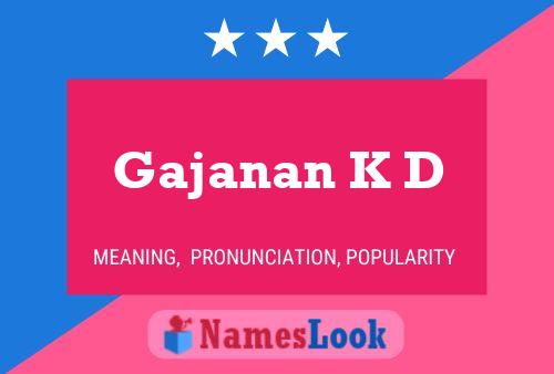 Gajanan K D Naam Poster