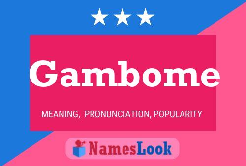 Gambome Naam Poster